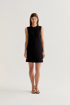 Vestito corto in maglia nero