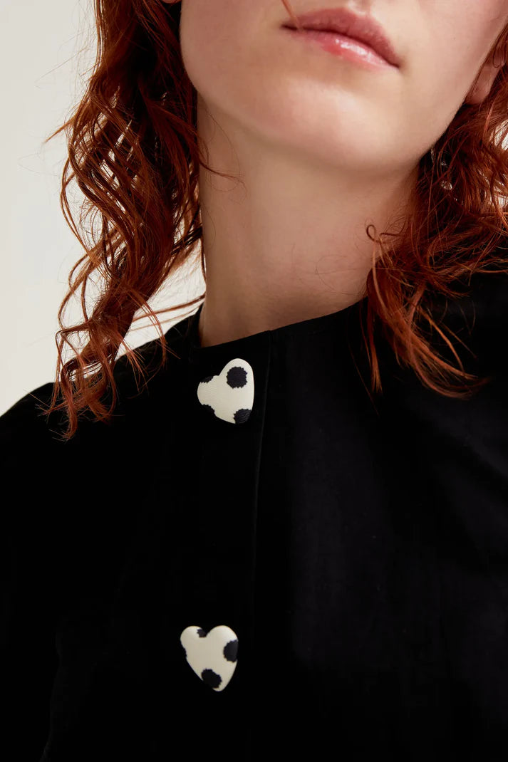 Camicia con bottoni a cuore