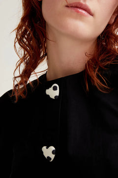 Camicia con bottoni a cuore