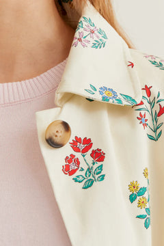 Trench stampa Floreale