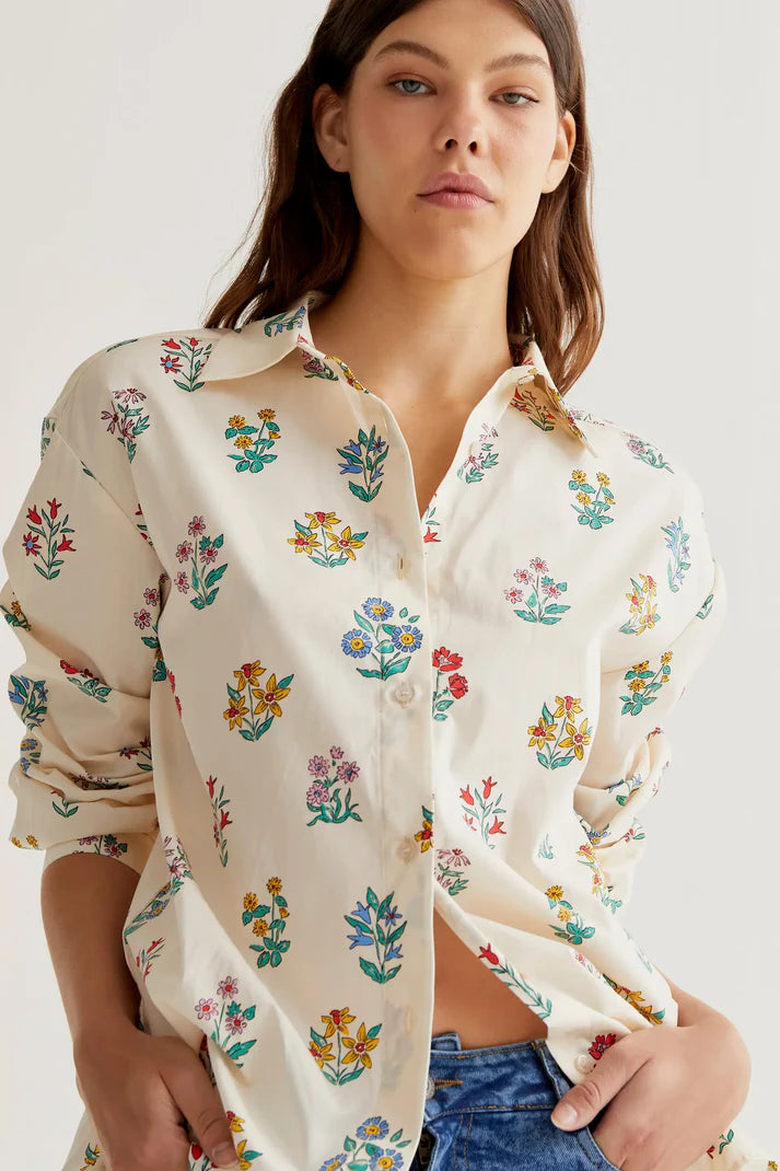Camicia con stampa Floreale