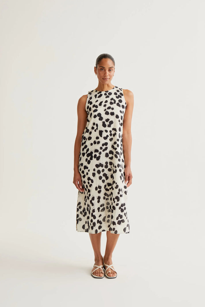 Vestito Midi con stampa Dalmata