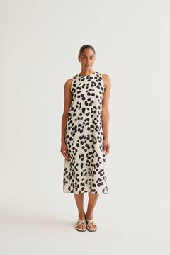 Vestito Midi con stampa Dalmata
