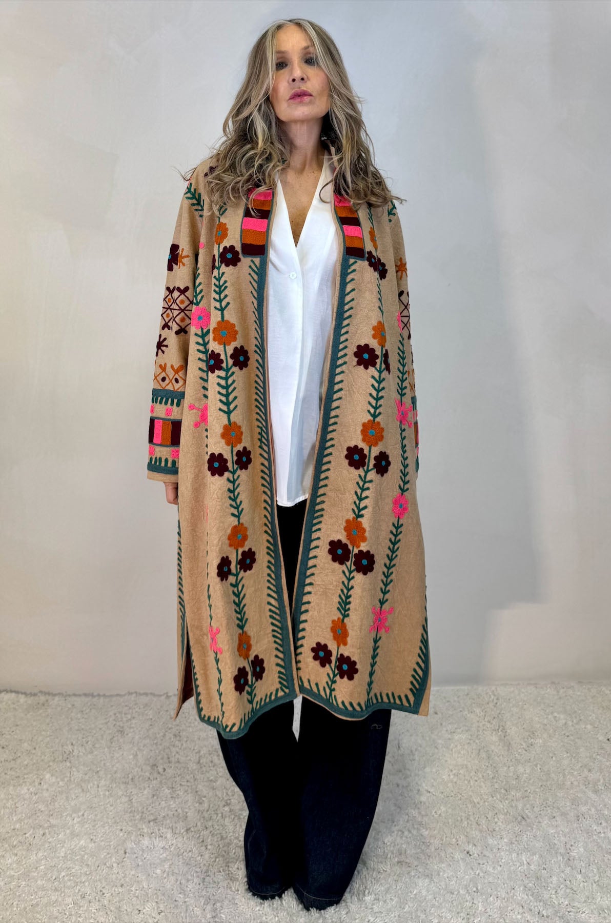 Spolverino Cotone Ricami