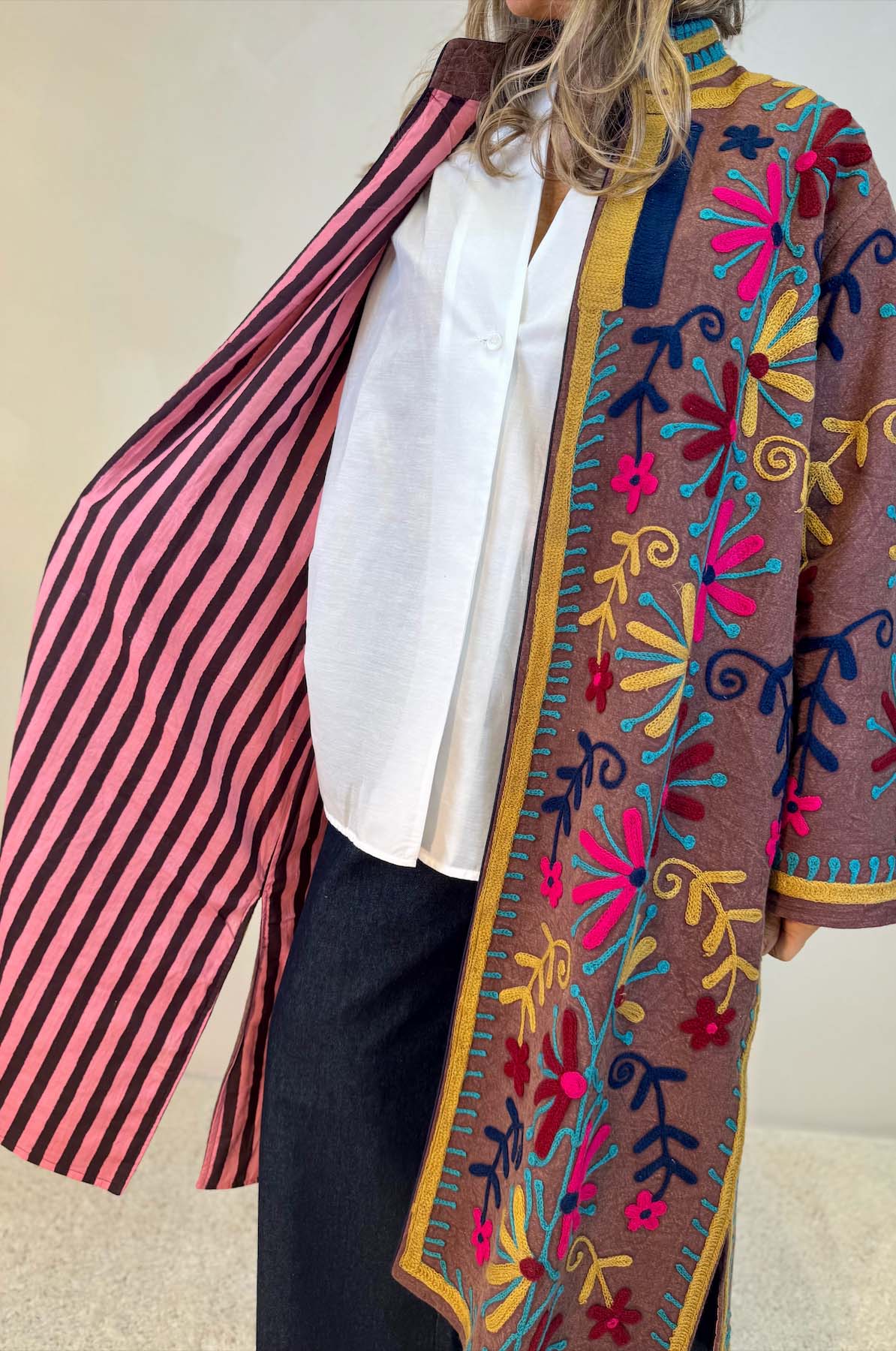 Spolverino Cotone Ricami