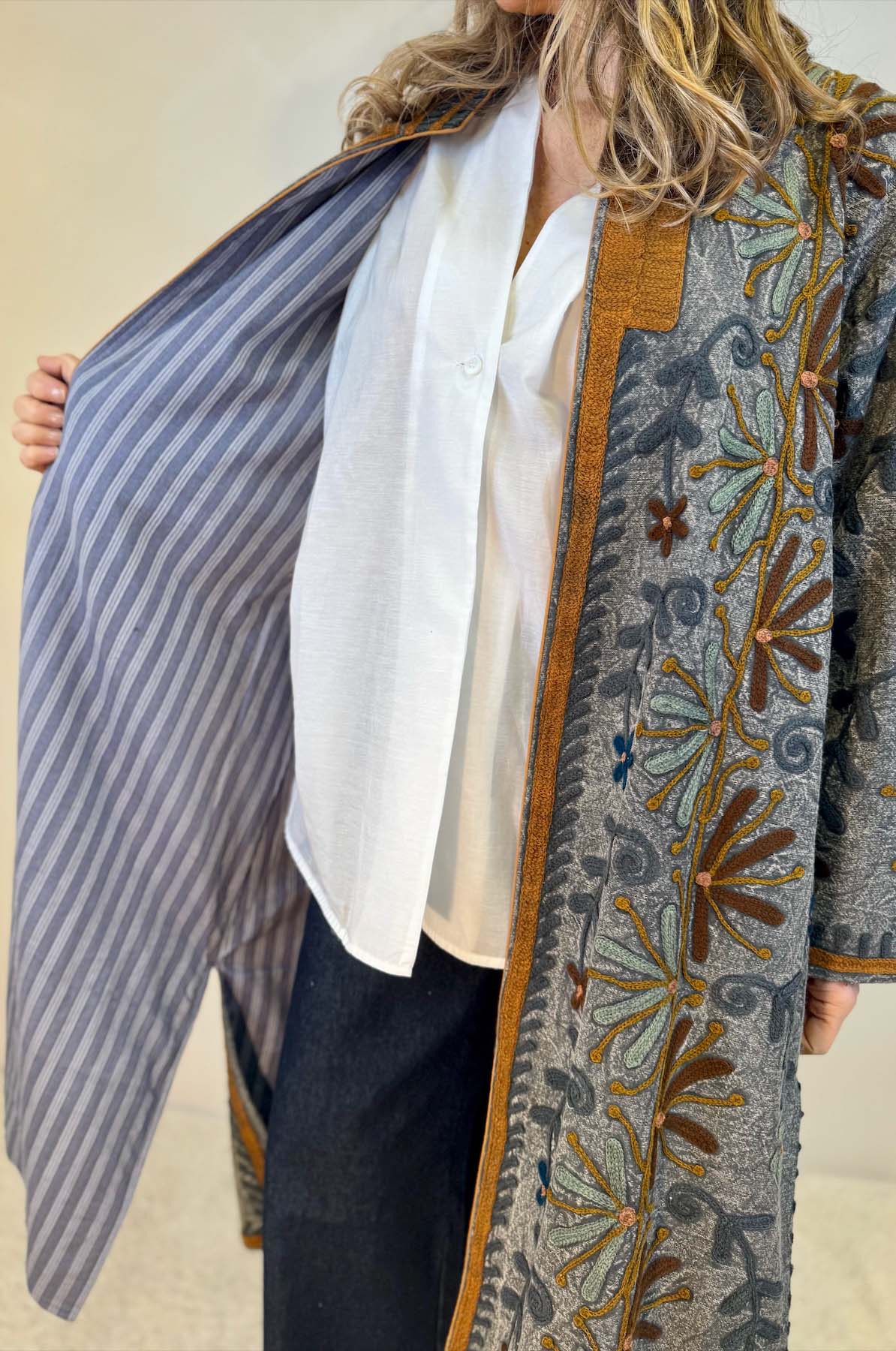 Spolverino Cotone Ricami