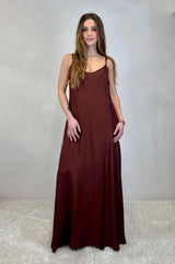 Abito lungo sottoveste viscosa