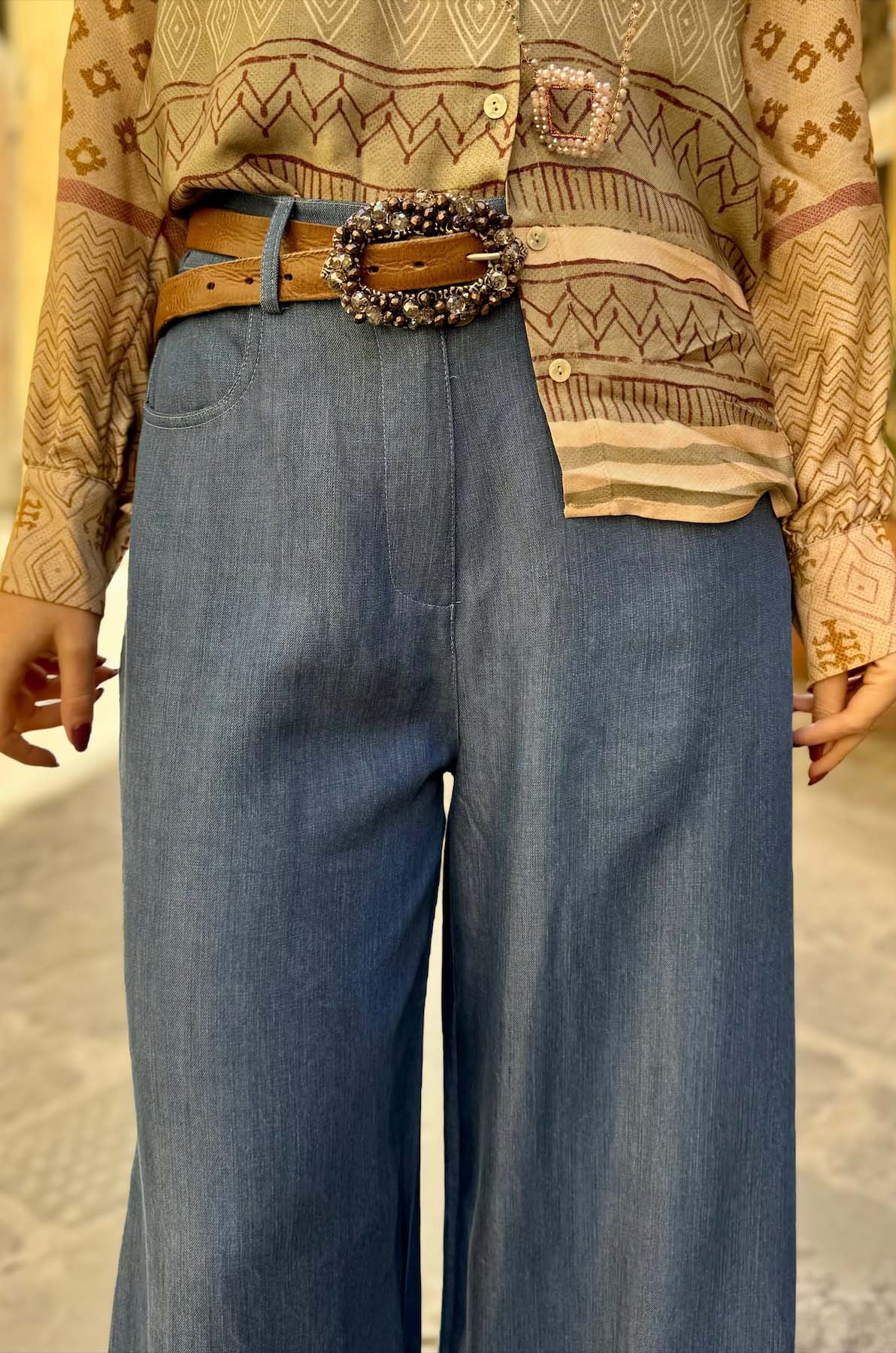 Jeans Tencel con elastico