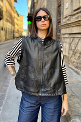 Gilet in pelle