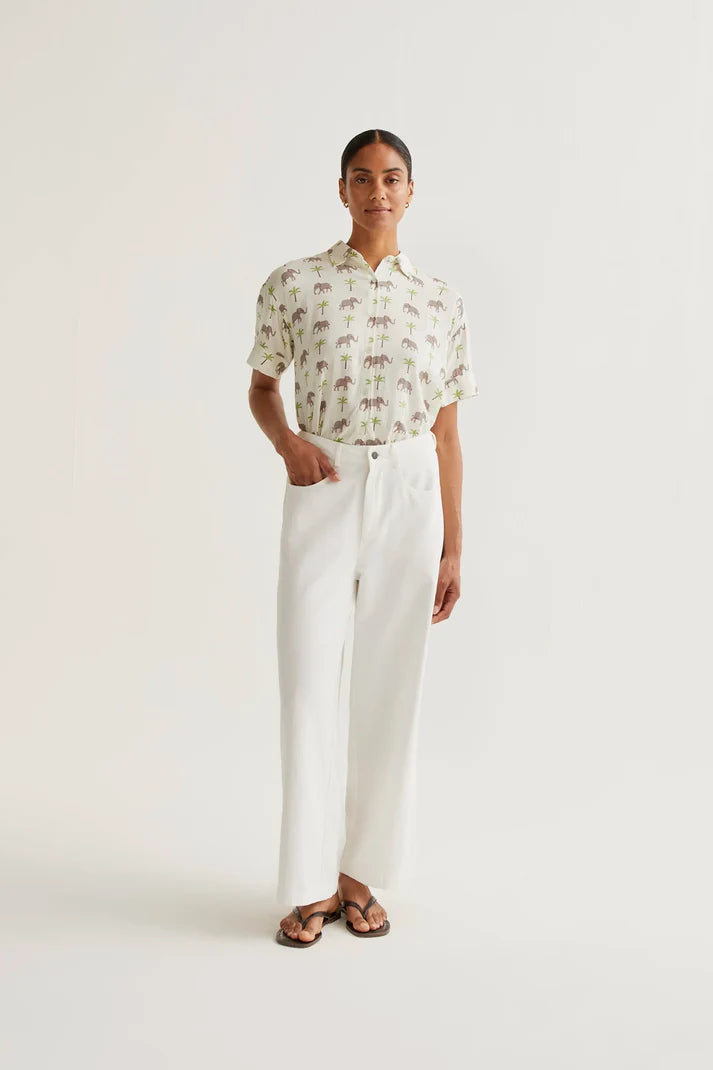Camicia con stampa elefante