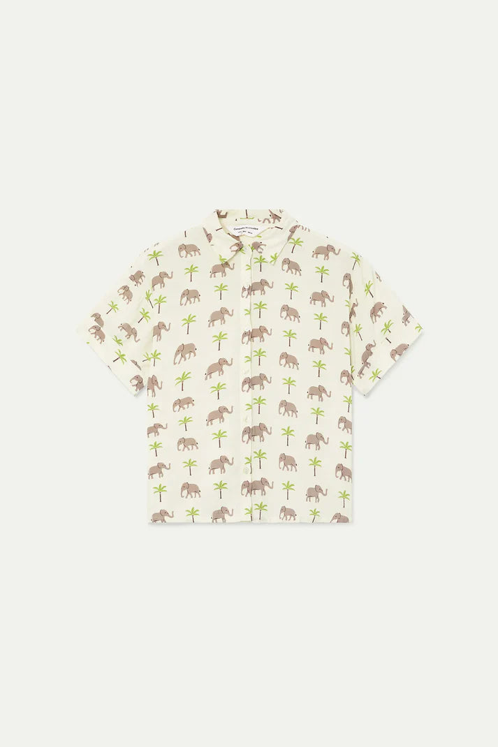 Camicia con stampa elefante