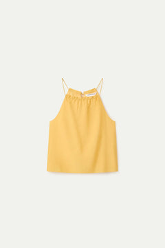 Top halter giallo