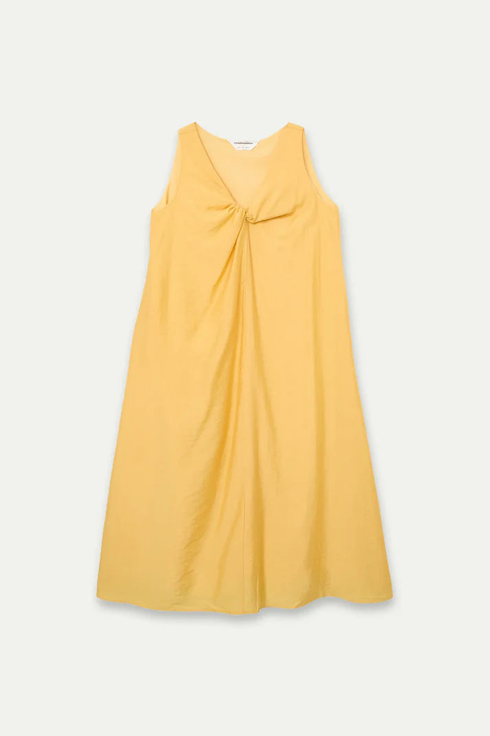 Abito smanicato giallo