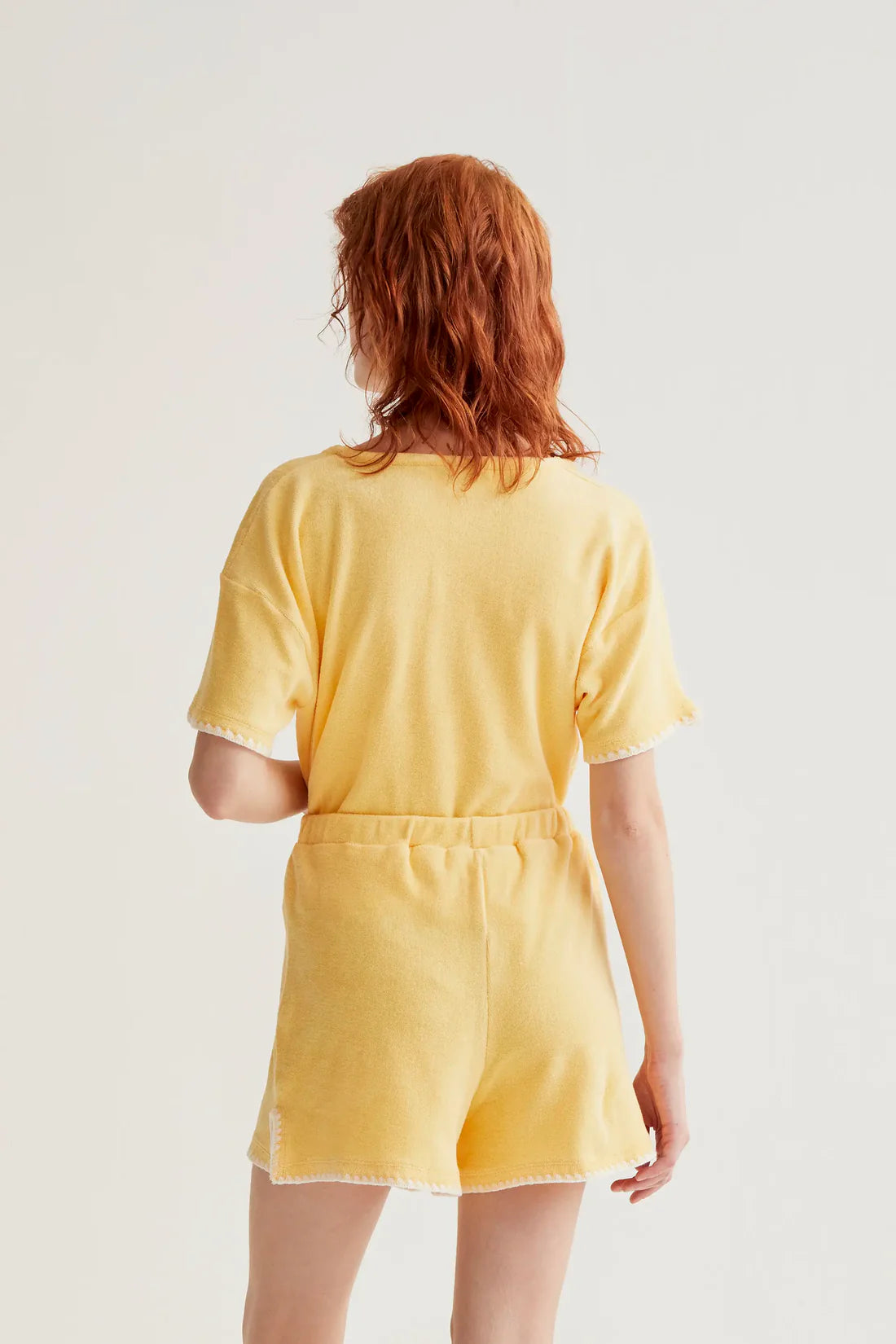 Shorts spugna giallo