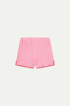 Shorts spugna rosa