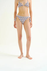 Slip bikini con stampa floreale