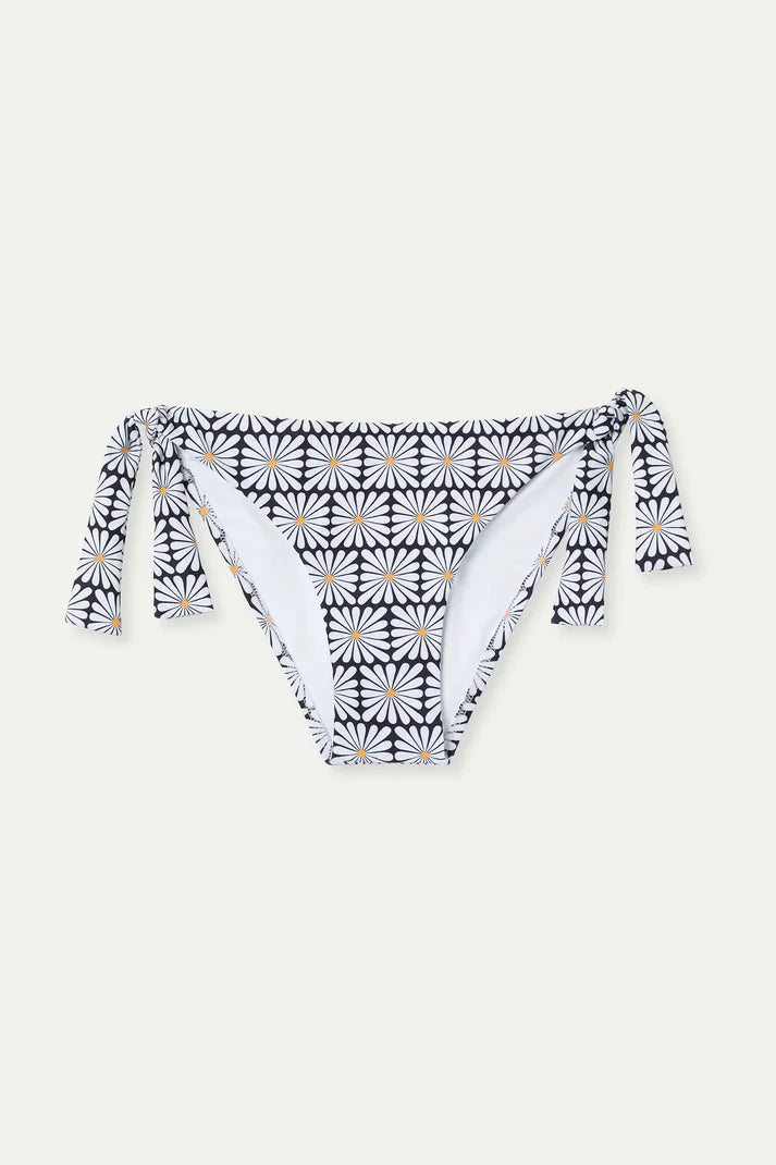 Slip bikini con stampa floreale
