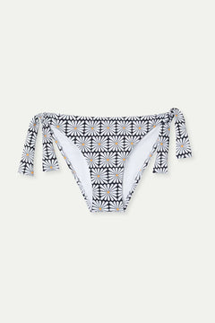 Slip bikini con stampa floreale