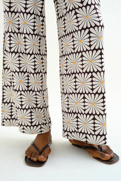 Pantaloni con stampa floreale