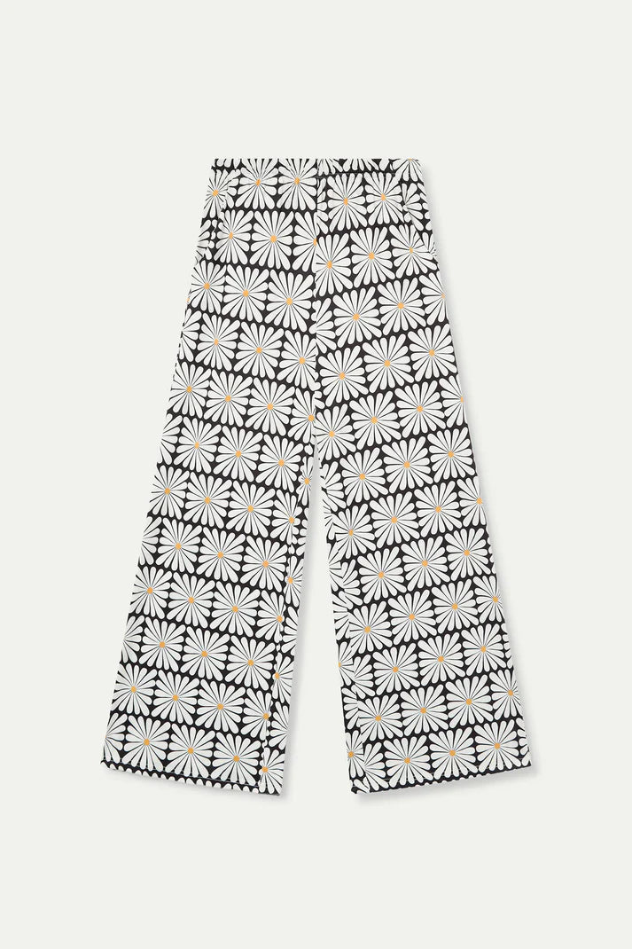 Pantaloni con stampa floreale