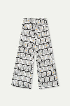 Pantaloni con stampa floreale