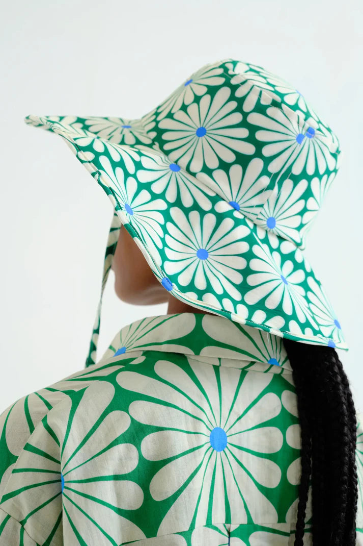 Cappello con stampa floreale