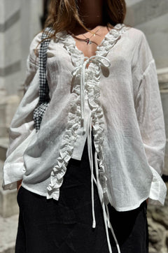 Camicia Rouches a V