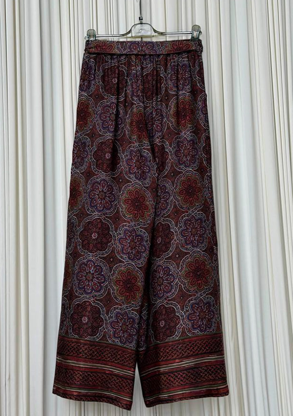 Pantalone viscosa fantasia