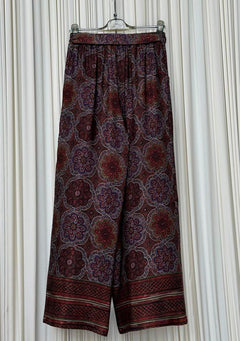 Pantalone viscosa fantasia