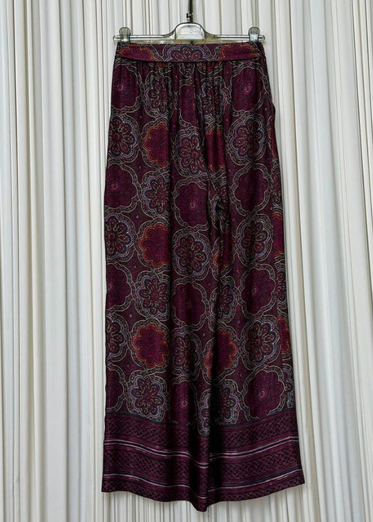 Pantalone viscosa fantasia