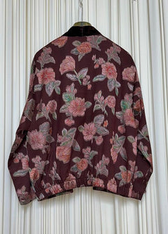 Giacca bomber floreale