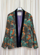 Giacca bomber floreale