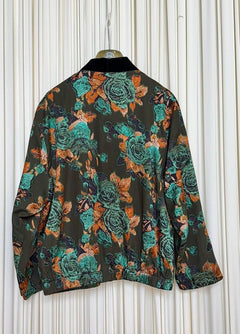 Giacca bomber floreale