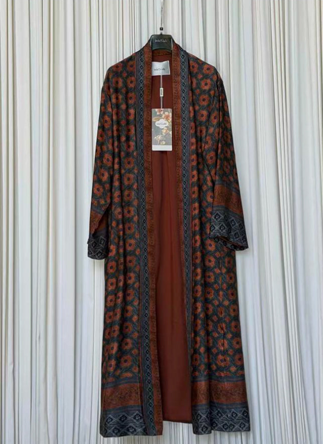 Kimono medio viscosa mosaico