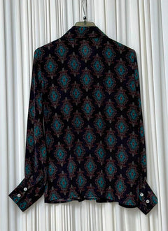 Camicia fiocco fantasia gemme