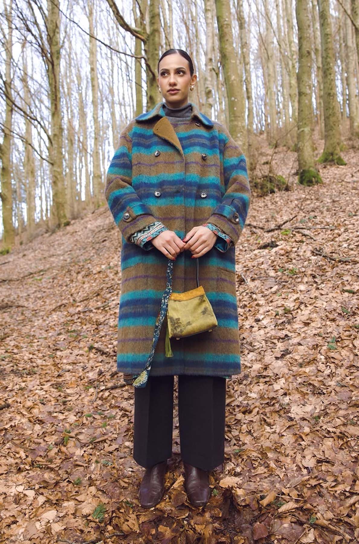 Cappotto quadri doppiopetto