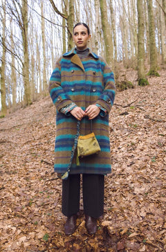 Cappotto quadri doppiopetto