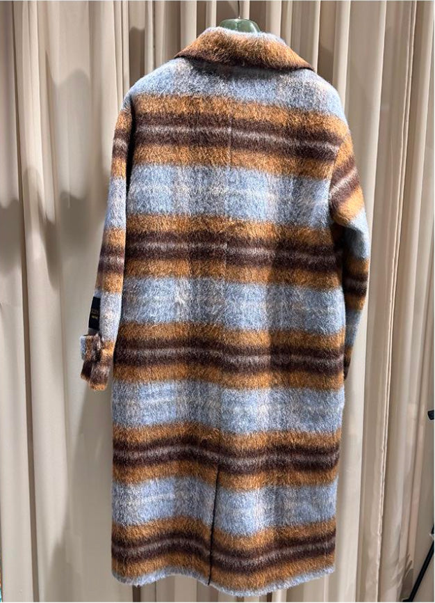 Cappotto quadri doppiopetto