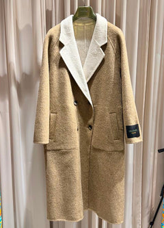 Cappotto lana doubleface