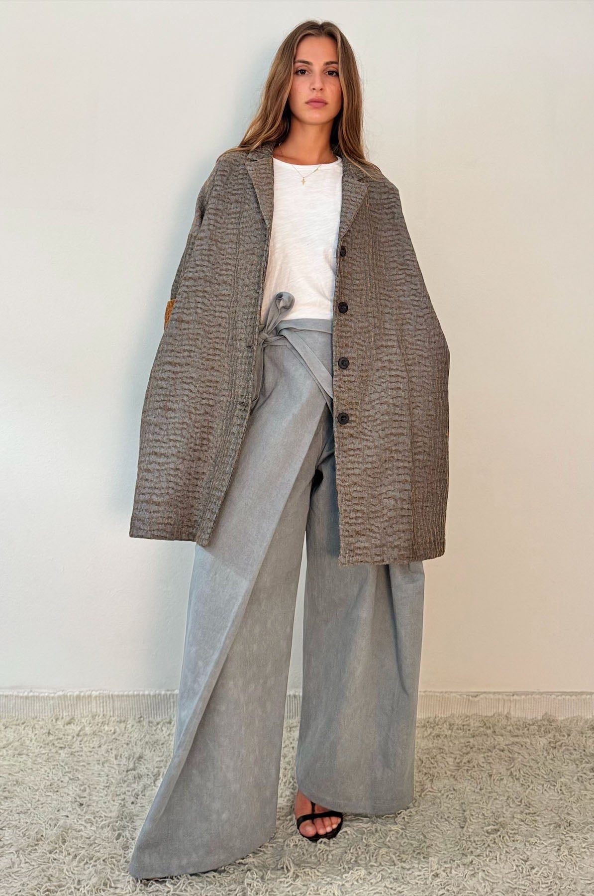 Giacca Kimono Tappezzeria Materica