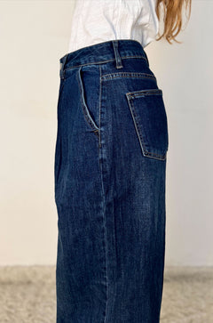 Jeans Oversize con Pinces