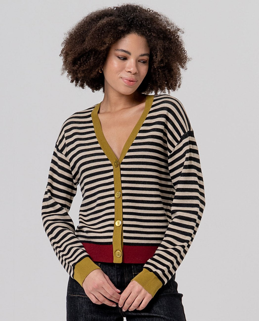 Cardigan righe