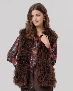 Gilet ecopelliccia double