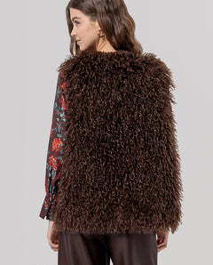 Gilet ecopelliccia double