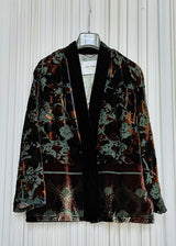 Giacca kimono velluto devoré