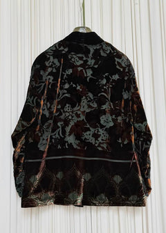 Giacca kimono velluto devoré