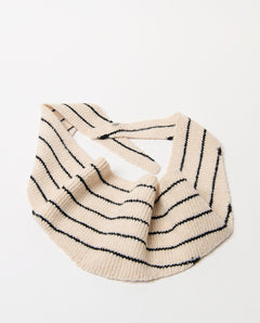 bandana in maglia a righe