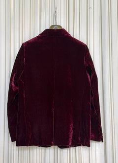 Blazer monopetto velluto