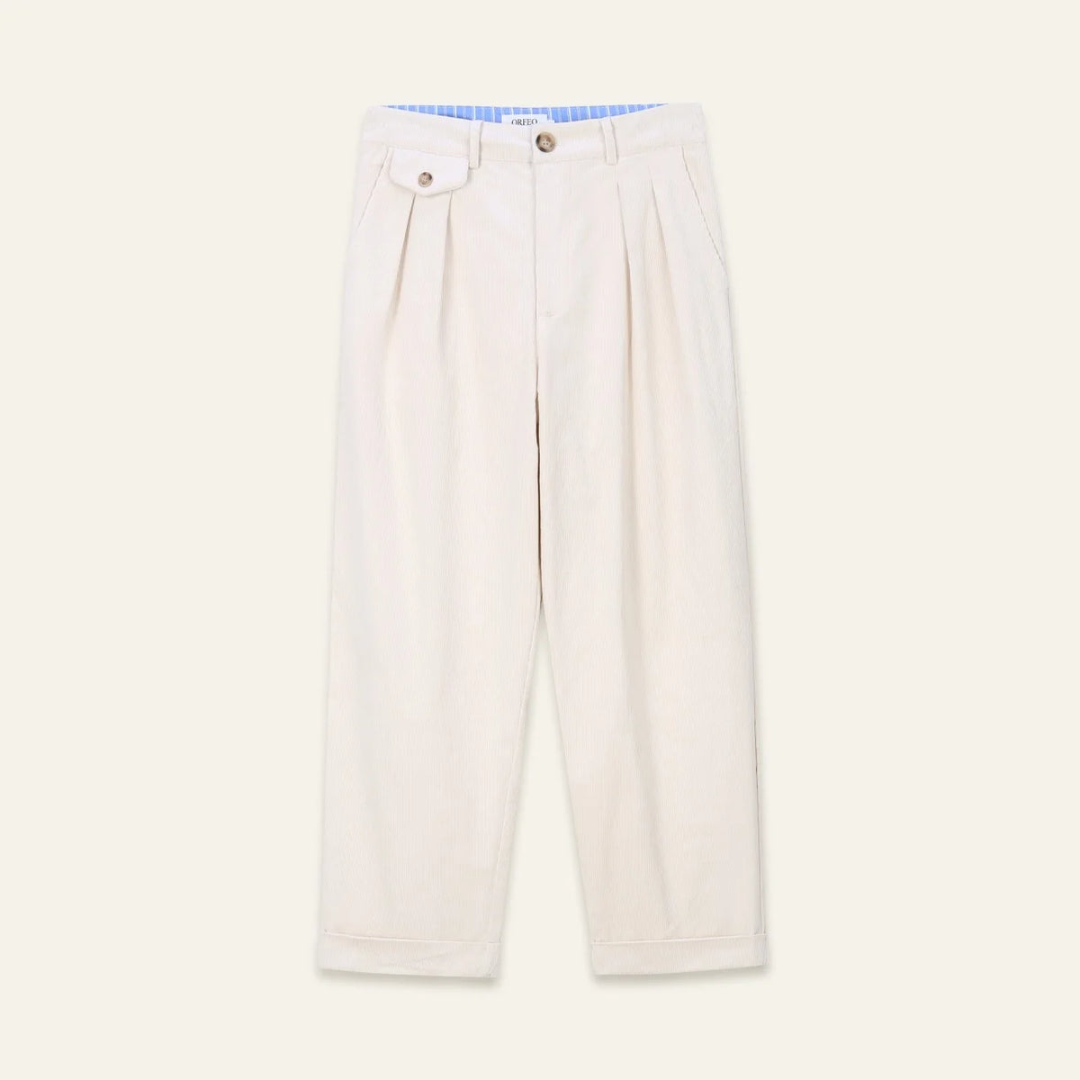 Pantaloni a gamba larga velluto