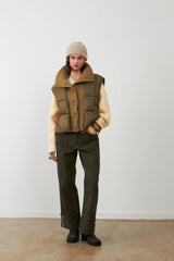 Gilet piumino e maglia